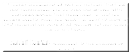 "I highly recommend KB Motion Pictures. They are very professional, and go over and beyond with customer service. They work hard to help you achieve exactly what you need. I 'm happy to show my DVD presentation done by KB Motion Pictures across the US as I travel." Brittany Franklin - Missionary to the children of Mexico